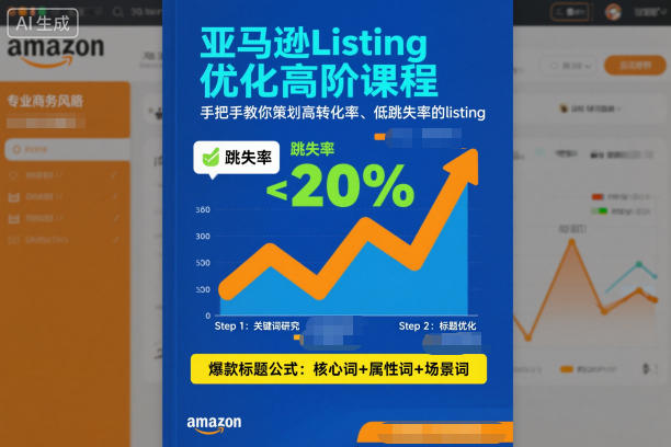 亚马逊Listing优化高阶课程，手把手教你策划高转化率、低跳失率的listing-愛營銷俱樂部