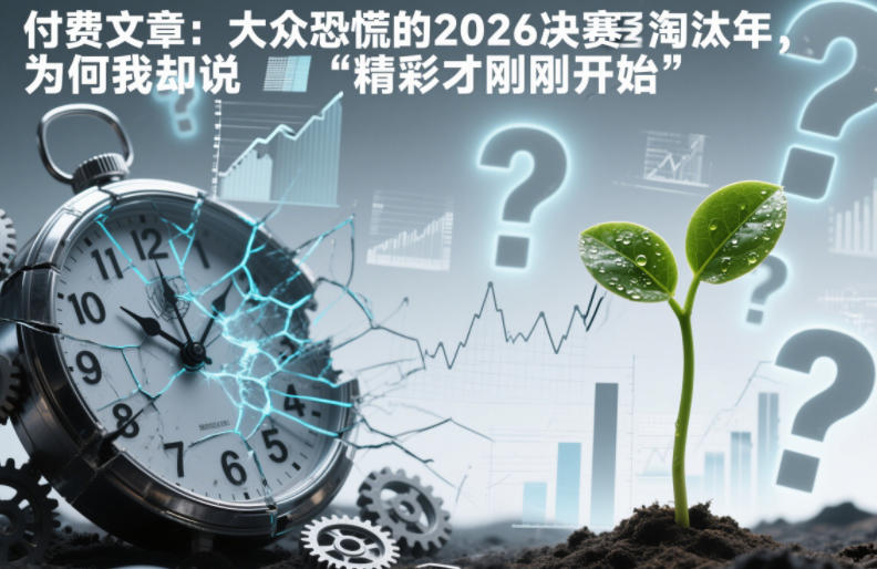 付费文章：大众恐慌的2026决赛淘汰年，为何我却说“精彩才刚刚开始”？-愛營銷俱樂部
