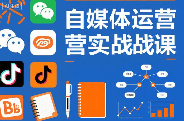 自媒体运营实战课，掌握一套系统的自媒体运营底层方法论，成为优秀的内容创作者-愛營銷俱樂部