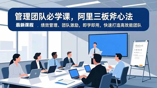 管理团队必学课，阿里三板斧心法、绩效管理、团队激励，即学即用，快速打造高效能团队-愛營銷俱樂部