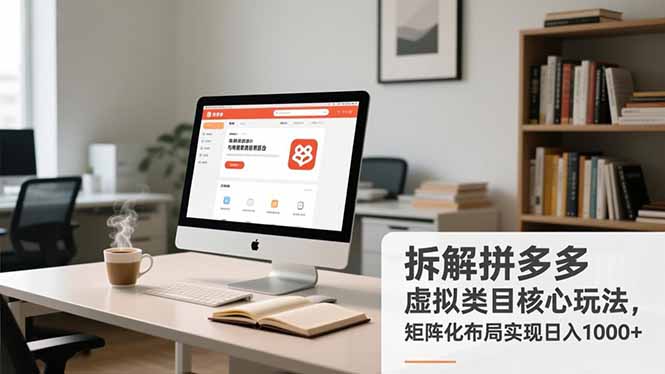 拆解拼多多虚拟类目核心玩法，矩阵化布局实现日入1000+-愛營銷俱樂部