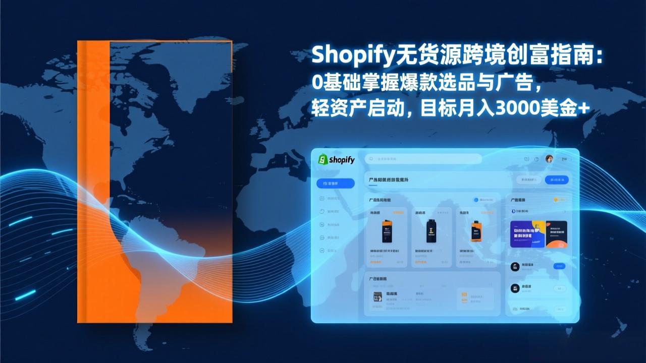 Shopify爆款打法实战：从选品到广告投放，复制爆款模型，驱动独立站月销售额破万刀-愛營銷俱樂部