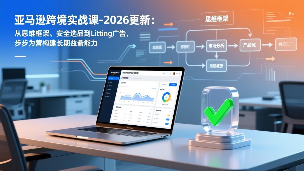 亚马逊跨境实战课-2026更新：从思维框架、安全选品到Listing广告，步步为营构建长期盈利能力-愛營銷俱樂部