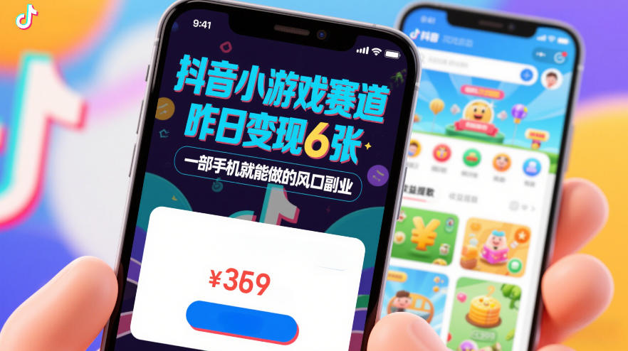 抖音小游戏赛道，昨日变现600+，零基础一部手机就能做的风口副业【揭秘】-愛營銷俱樂部