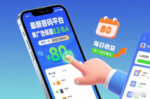 最新首码平台，单广告保底0.2-0.4，单机一天轻松撸80，早入场早賺米【揭秘】-愛營銷俱樂部