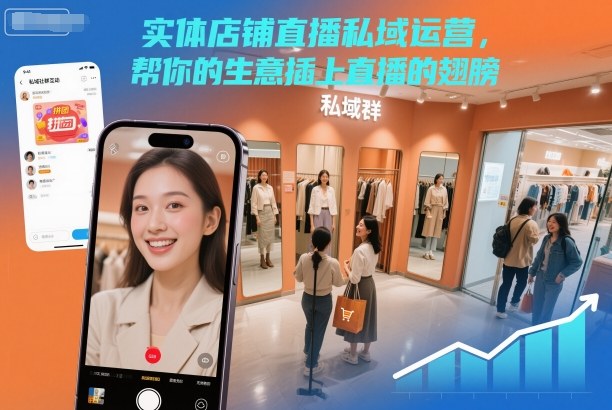 实体店铺直播私域运营，帮你的生意插上直播的翅膀-愛營銷俱樂部