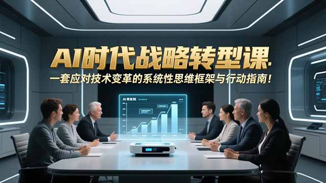 AI时代战略转型课：一套应对技术变革的系统性思维框架与行动指南！-愛營銷俱樂部