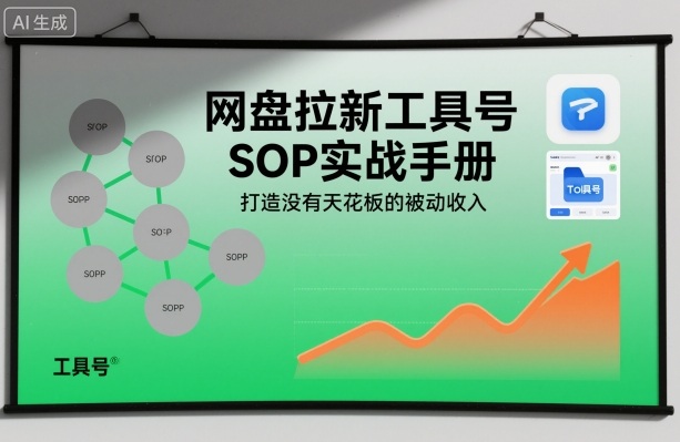 网盘拉新工具号SOP实战手册，打造没有天花板的被动收入-愛營銷俱樂部