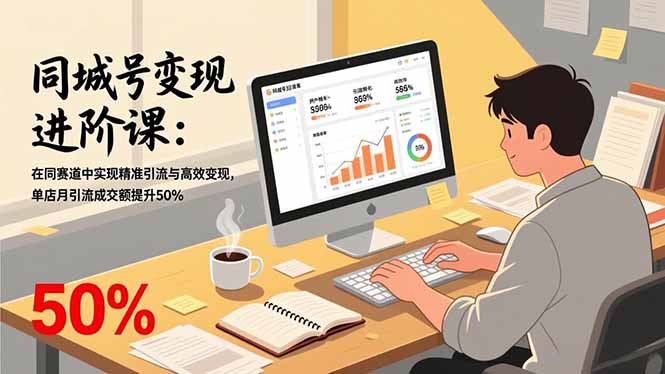 同城号变现进阶课：在同城赛道中实现精准引流与高效变现，单店月引流成交额提升50%-愛營銷俱樂部