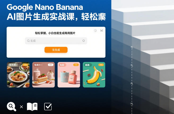 Google Nano Banana AI图片生成实战课，轻松掌握，小白也能生成商用图片-愛營銷俱樂部