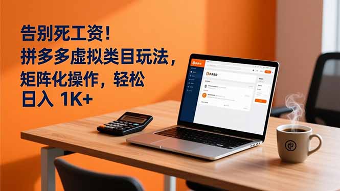 告别死工资！拼多多虚拟类目玩法，矩阵化操作，轻松日入 1K+-愛營銷俱樂部