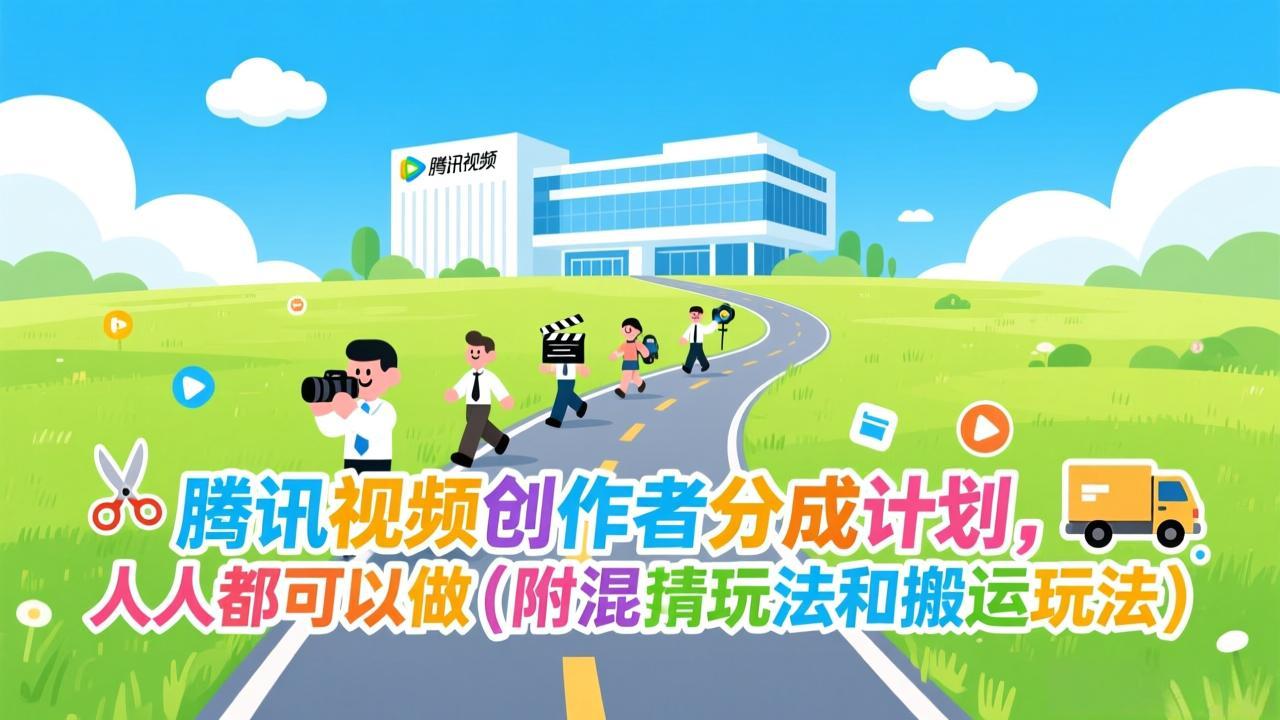 腾讯视频创作者分成计划，人人都可以做(附混剪玩法和搬运玩法-愛營銷俱樂部