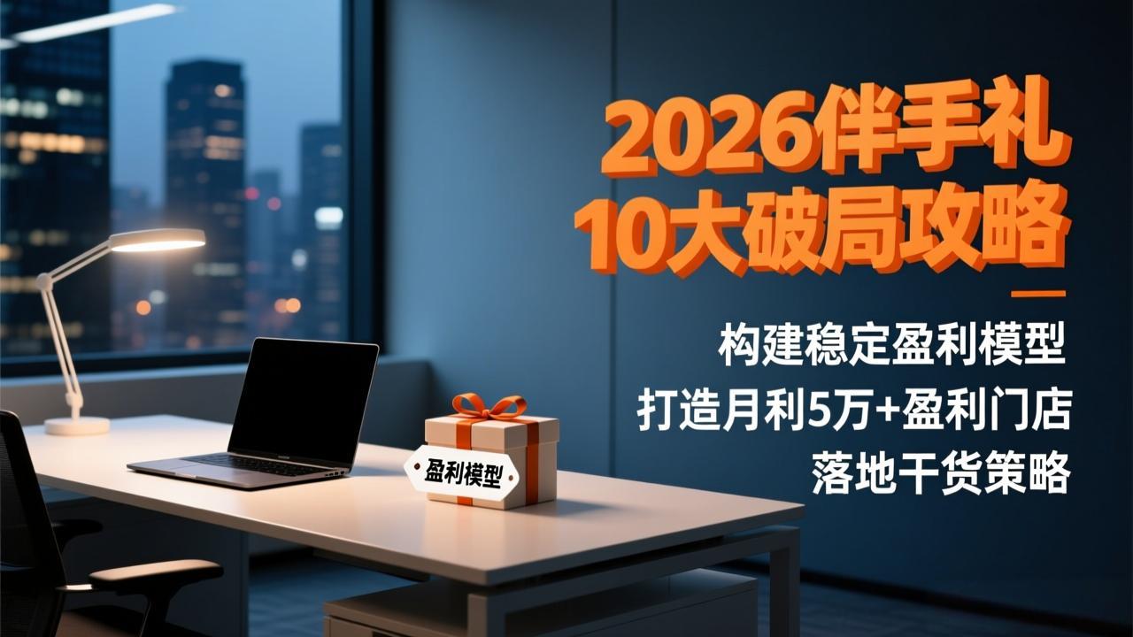 2026伴手礼10大破局攻略：构建稳定盈利模型，打造月利5万+盈利门店，落地干货策略-愛營銷俱樂部