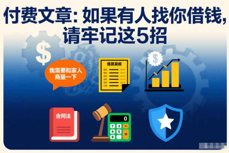 付费文章：如果有人找你借钱，请牢记这5招-愛營銷俱樂部