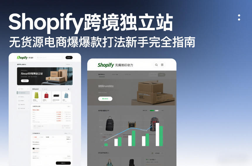 Shopify跨境独立站无货源电商爆款打法新手完全指南-愛營銷俱樂部