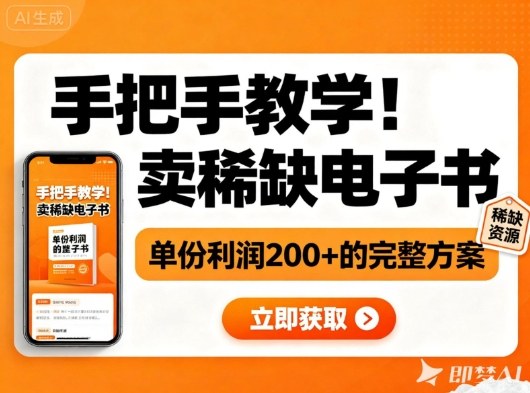 手把手教学！在小红书卖稀缺电子书，单份利润2张+的完整方案-愛營銷俱樂部