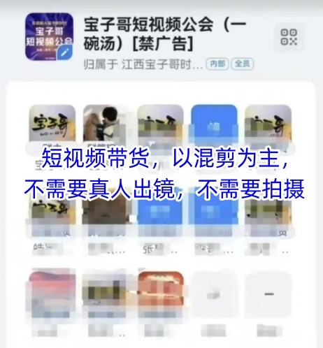 宝子哥头部团队短视频带货，以混剪为主，不需要真人出镜，不需要拍摄【更新12月】-愛營銷俱樂部