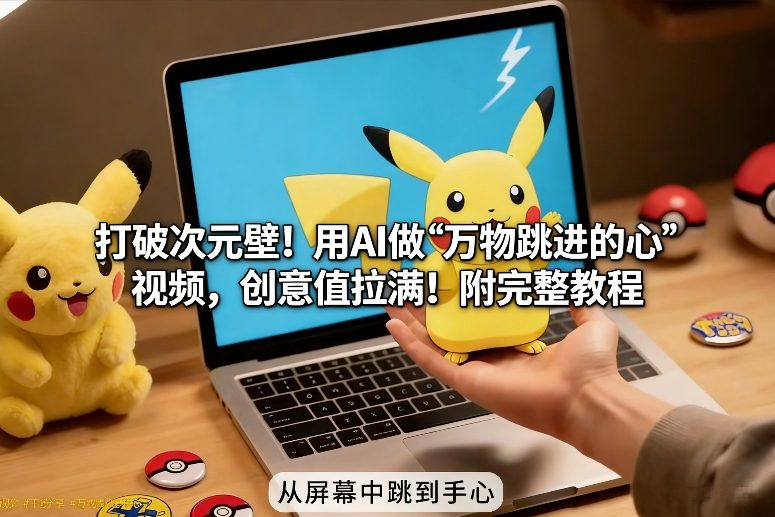 打破次元壁！用AI做【万物跳进手心】视频，创意值拉满！附完整教程-愛營銷俱樂部