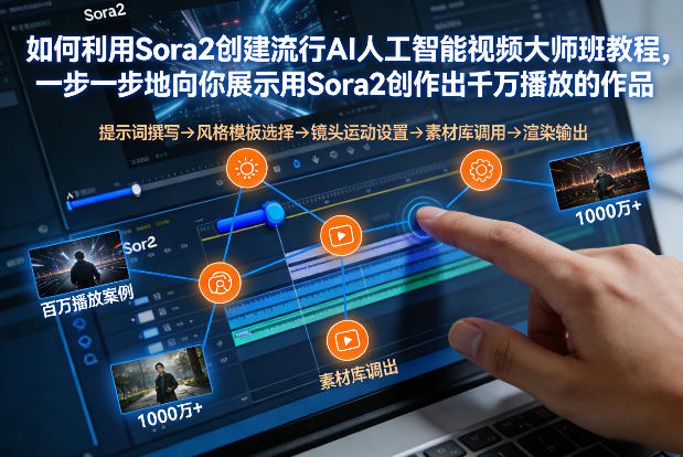 如何利用Sora2创建流行AI人工智能视频大师班，一步一步地向你展示用Sora2创作出千万播放的作品-愛營銷俱樂部