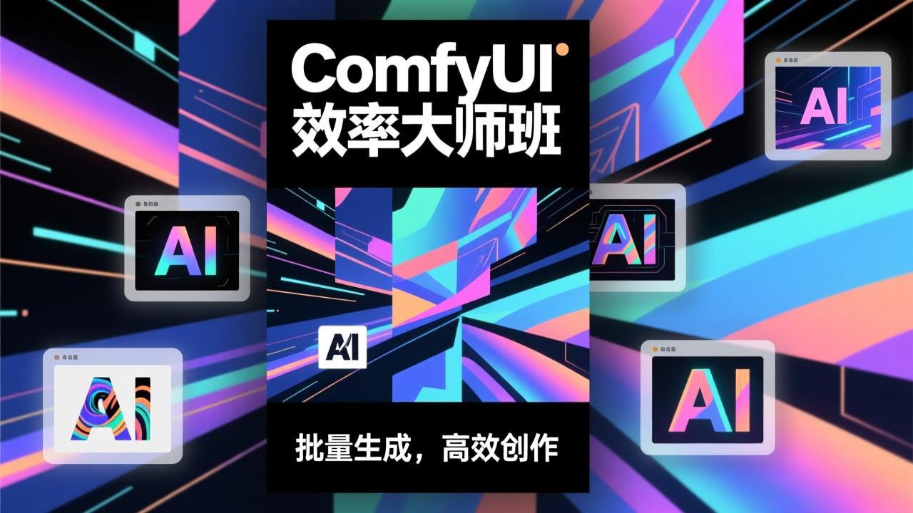 ComfyUI效率大师班：工作流搭建，批量生成，将个人AI出图效率提升5-10倍，月接单收入1-3万-愛營銷俱樂部