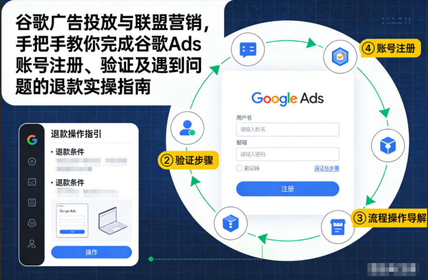谷歌广告投放与联盟营销，手把手教你完成谷歌Ads账号注册、验证及遇到问题的退款实操指南-愛營銷俱樂部