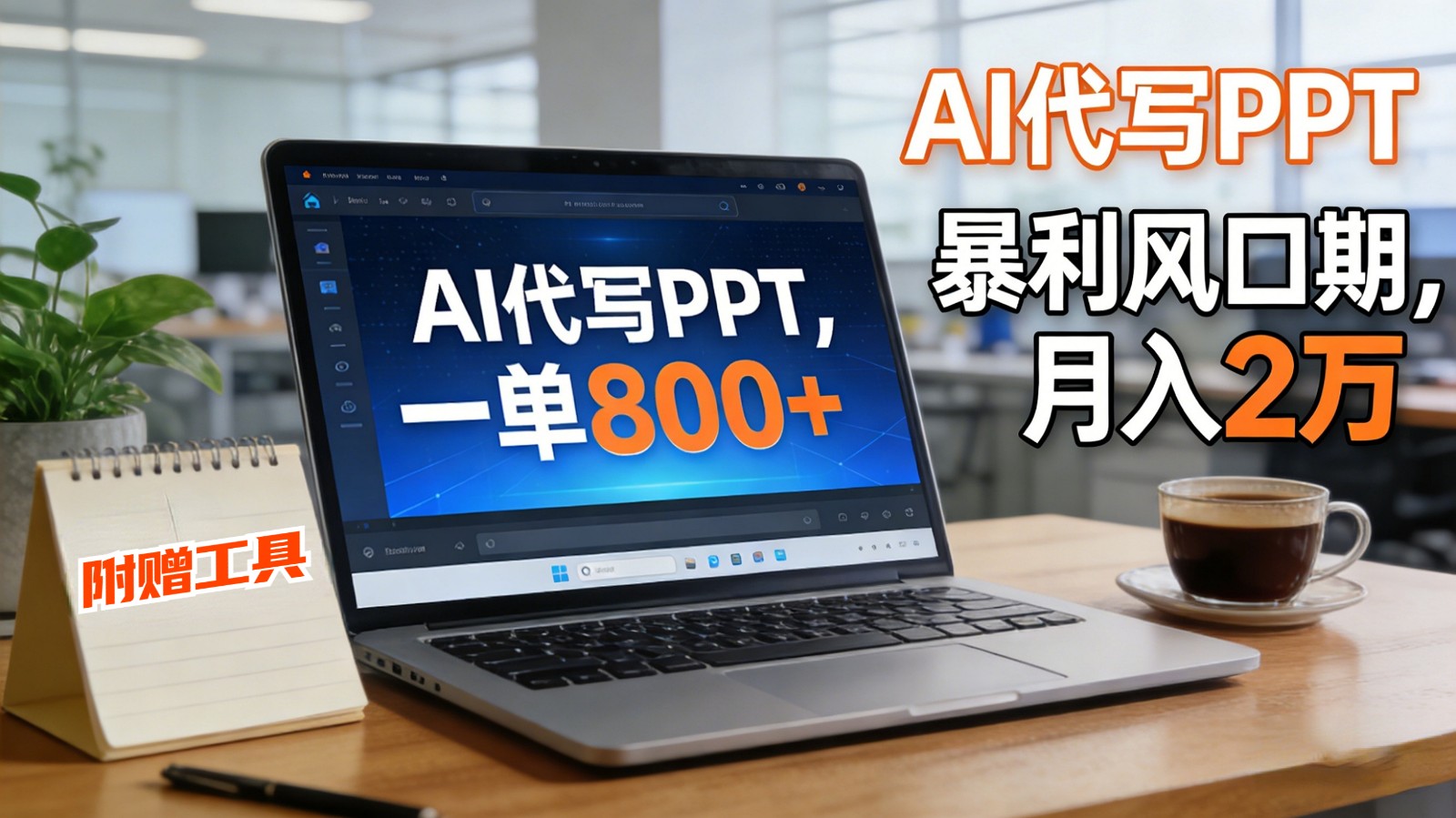 AI 代写做 PPT！一单狂赚 800+，风口期月入 2 万(工具 + 提示词直接送)-愛營銷俱樂部